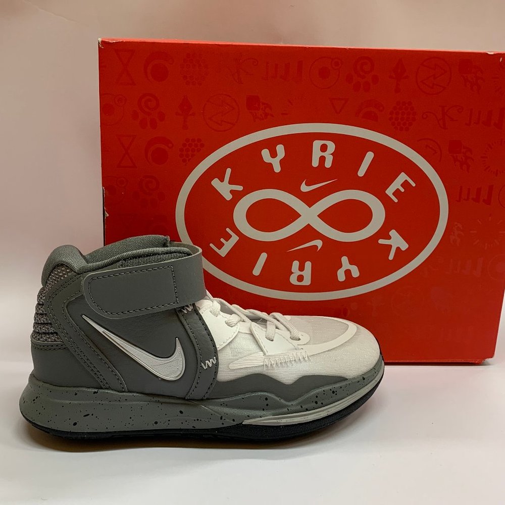 Nike Kid's Kyrie Infinity SE White Grey Black US 12C